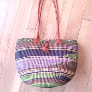 1970s woven bag